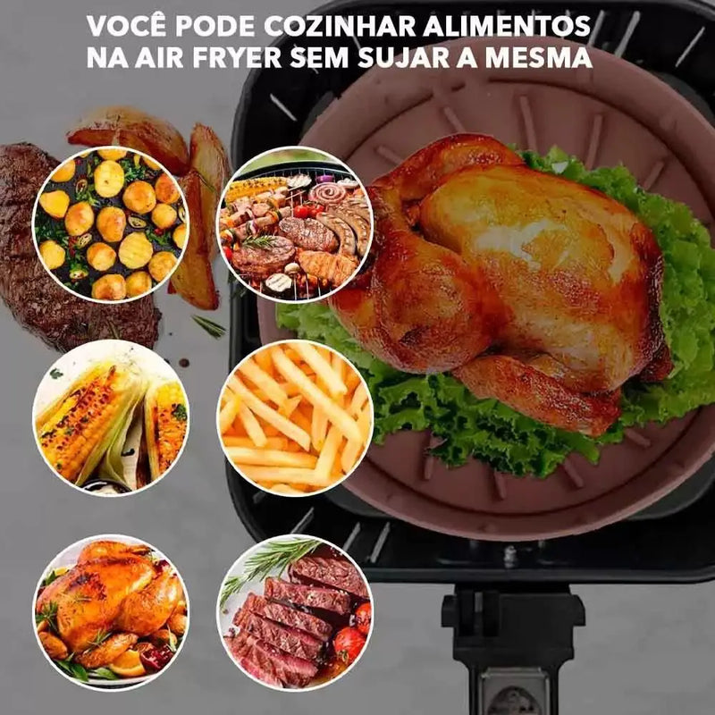 Conjunto de Capas Protetoras de Silicone para Air Fryer