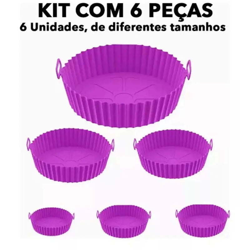 Conjunto de Capas Protetoras de Silicone para Air Fryer