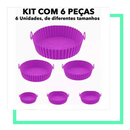 Conjunto de Capas Protetoras de Silicone para Air Fryer