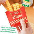 Conjunto de Prendedor de Saco modelo Batata Frita – Clipe de Vedação para Embalagens 12 unidades