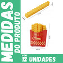 Conjunto de Prendedor de Saco modelo Batata Frita – Clipe de Vedação para Embalagens 12 unidades