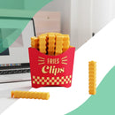 Conjunto de Prendedor de Saco modelo Batata Frita – Clipe de Vedação para Embalagens 12 unidades